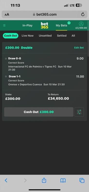 BET PLACED