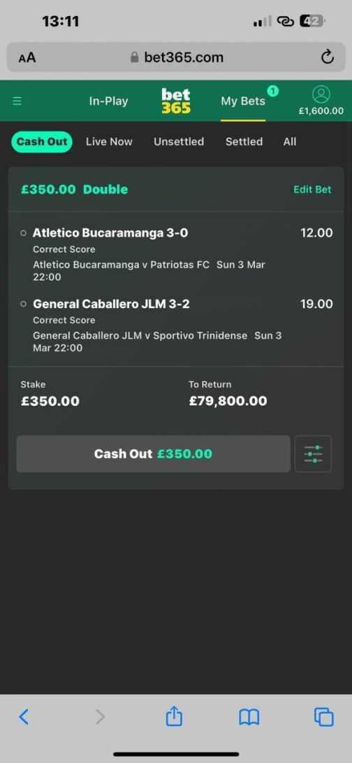 BET PLACED
