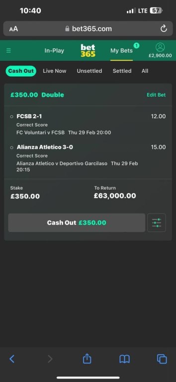 BET PLACED