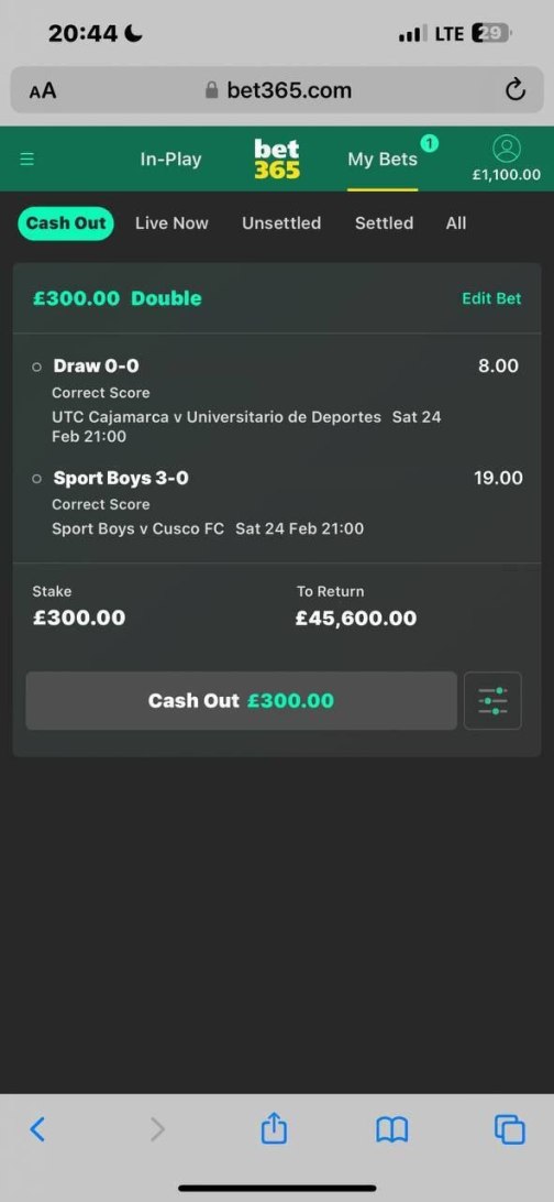 BET PLACED