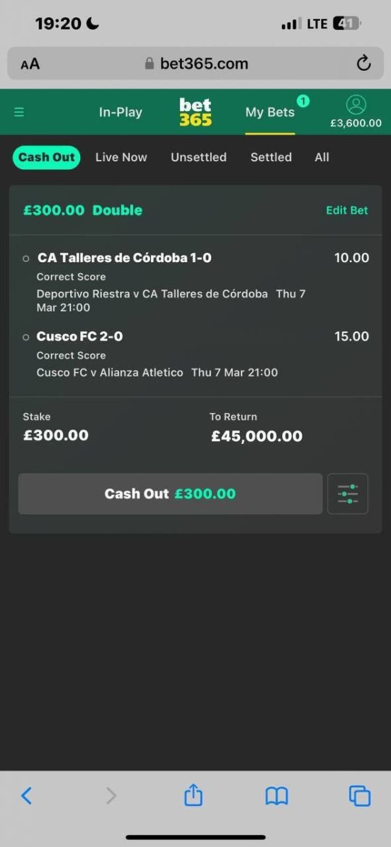 BET PLACED